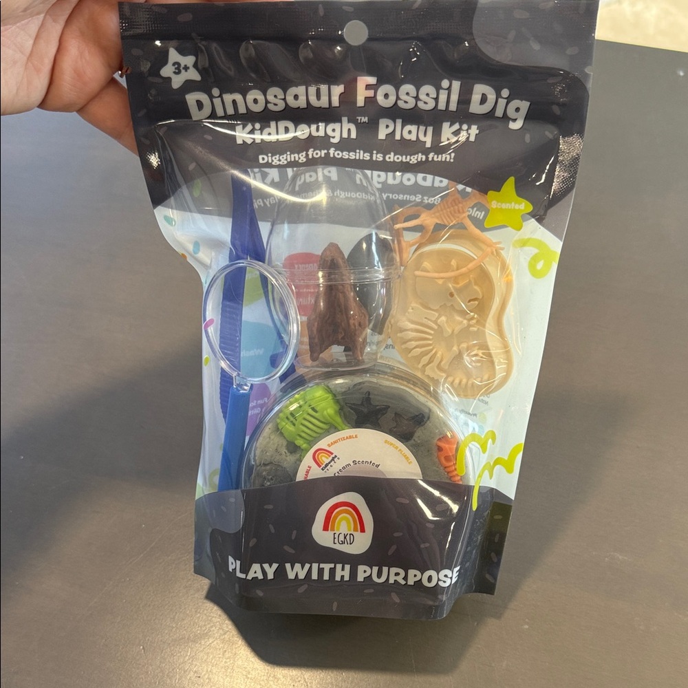 Dinosaur Fossil Dig Play Kit - kid dough play kit